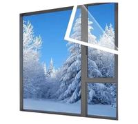 Kit de Film D'isolation Thermique D'isolation de Fenêtre Barrière Contre la Poussière Fenêtre Coupe-vent pour Fenêtre Intérieure Fenêtre et Verre(120x240 cm/47.2"x94.4")