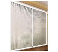 Kit de film isolant for fenêtres, rideau thermique d'hiver, films de protection translucides en polyéthylène for fenêtres(Milk,W150xh150cm (59.1x59.1 in))