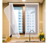 Kit de film isolant pour fenêtre avec fermeture éclair - Rideaux chauds et résistants au gel pour l'hiver - Protection contre le vent et le froid - Taille personnalisée (200 x 250 cm)