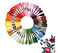 Kit de fils à broder - fils et broderie arc-en- - Création de bracelets 'amitié - Ensemble coloré pour broderie, quilting - Fournitures de bricolage pour projets de