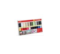 Kit de fils à coudre Gutermann : Sew-All : 100 m : lot de 20, assortis