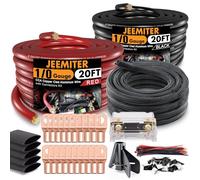 Kit de fils CCA de calibre 0 avec fusible ANL, cosses, thermorétractable, métier à tisser | Alimentation audio de voiture, batterie et câble de soudure pour installation d'amplificateur, mise à niveau