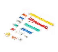 Kit de fils de cavalier, 140 pièces Kit de fils de cavalier pour planche à pain, longueur de fil 2-125 mm Kit assorti de câbles Dupont en option, 14 longueurs de fils de cavalier assortis avec boîte d