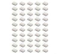 Kit de fils de connecteur rapide à ressort, 50 borniers à pousser pour un câblage rapide, aucun perçage nécessaire, matériau ignifuge, type CH-3