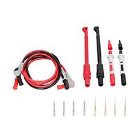 Kit de fils de sonde de test à fiche banane P1033B, fils de test pour multimètre avec aiguille et crochet de test remplaçables, câbles de test isolés en silicone pour usage