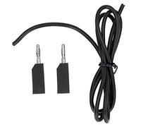 Kit de fils de test de fiche banane multimètre électrique universel 30VAC-60VDC 19A J.70010 4mm (Noire)