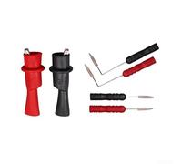 Kit de fils de test multimètre avec pointes de sonde de 0,4 mm, isolés pour pinces crocodiles et connecteurs de 2 mm, 1000 V pour bricolage automobile