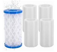 Kit de filtration 5 pièces pour piscines Intex/Bestway - Compatible avec les filtres et pompes de filtration de spa de types A et C