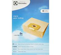 Kit de filtration et sacs en papier d'origine et authentique pour séries Electrolux PowerPlus, PowerMax (Paquet de 5 et 1, E53N)