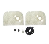 Kit de filtre à air 1120-120-1600 pour tronçonneuse 009 010 011 012 ST600, pièce de rechange 11203580700 00003503502, plastique noir et blanc, kit d'entretien 6 pièces avec filtre de support bague de