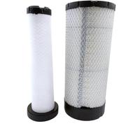 Kit de filtre à air AT338105 AT336803 compatible avec les chargeuses compactes John Deere 312GR, 313, 314G, 315, 316GR, 317G, 318E, 318G, 319E, 320E, 320G et 324E