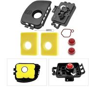 Kit de filtre à air compatible avec les moteurs de tondeuse à gazon BS 300E 450E 500E 08P602 09P602, comprend un couvercle de base de filtre à air, des filtres en mousse, un gouverneur à ressort, des