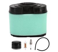 Kit de Filtre à air pour Tondeuse à Gazon, Ensemble de révision Comprenant Bougie d’allumage et Tuyau d’Alimentation en Carburant, Ensemble de Filtre à air en Fibre Composite pour