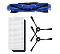 Kit de filtre à brosse latérale principale pour Blaupunkt pour BlueBot pour Xtreme pour BPK-VCBB1XTE pour aspirateur robot VRillo J300, 1 brosse principale, 1 filtre, 2 brosses latérales