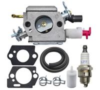 Kit de filtre à carburant for carburateur C3-EL42, 8 pièces, for tronçonneuse Husqvarna 340 340E 345 346 346XP 350 351 353 503283208