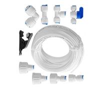 Kit de filtre à eau droit | PP de qualité alimentaire avec systèmes RO | Kit de tuyau à raccord rapide Line Line