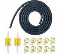 Kit de Filtre a Essence Moto avec 2 Pièces Filtre a Gasoil Carburant Diesel et 2M Durite Essence Tondeuse 8mm et 10 Pièces Collier