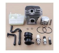 Kit de filtre à huile for cylindre et piston de 44 mm, compatible avec la tronçonneuse 026 MS260 (référence 11210201217) avec collecteur et bougie d'allumage