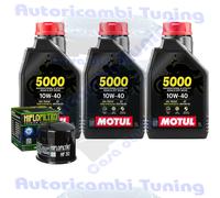 Motul 104054 5000 4T 10W-40 ,Huile Moto Moteur 4 Temps 1 Litre