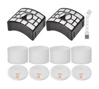 Kit de filtre à vide compatible avec Shark pour Lift-Away pour PowerFins pour HairPro ZD550 ZD552, H12 Ensemble de feutre mousse d'échappement pour NV600 NV601 NV770 UV700, pièces de piège à poussière