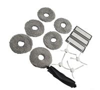 Kit de filtre brosse principale latérale de rechange compatible avec aspirateur S Pro RoFor pour séries S Ultra W10s D10s X10 S10