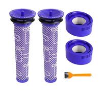 Kit de filtre d'aspirateur, compatible avec Dyson, pièces de rechange for aspirateur sans fil V7 V8 Absolute Animal, pré-filtre et post-filtre(5pc)