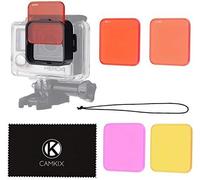 kit de filtre de lentille de plongée Compatible avec GoPro Hero 4 Black, Silver, Hero LCD, Hero and 3 Ce kit accentue et améliore les couleurs dans de vidéo et de photographie sous-marine