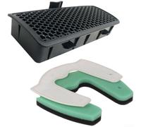 Kit de filtre de rechange en maille et coton, compatible avec les modèles d'aspirateur LG VC4220 ADQ73573301, filtration double couche (1 filtre + 1 filtre coton)