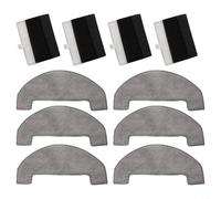 Kit de filtre de rechange et chiffon pour aspirateurs robots Mova E20 et E20 Plus, lavable pour HEPA avec tampons en microfibre pour poils d'animaux et nettoyage en profondeur, maison