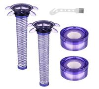 Kit de filtre de rechange pour aspirateur V8 amélioré compatible avec Dyson V8 Nouvelle version SV25/Dyson V8 Animal Extra 405901-01/Dyson V7 Nouveau modèle SV37, 2 kits de filtres, remplace la pièce