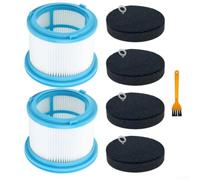 Kit de filtre de rechange pour Bissell 4245 pour PowerClean comprenant 2 filtres, 4 tampons pré-filtrants et 1 brosse pour aspirateurs Furguard 280 W et 200 W