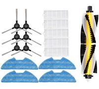 Kit de filtre de rechange pour robot serpillère + brosse latérale + brosse principale pour Proscenic 811GB 911S