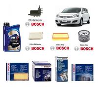 Kit De Filtre D'Entretien Bosch + Huile Pour Nissan Note E11 1,5 DCi 66 Kw 90 Hp
