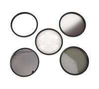 Kit de Filtre D'objectif D'appareil Photo ND8 CPL, 6 Points étoiles Graduées, Macro Gris, Anti-poussière, Anti-Rayures, Empreintes Digitales pour la Photographie (77mm)