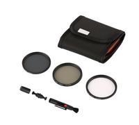 Kit de filtre d'objectif UV/CPL/ND4 de 67 mm, revêtement multicouche, verre optique HD, filtre pour appareil photo, résistant aux rayures, cadre fin, pochette de rangement pliable et brosse de