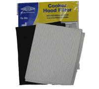 Kit De Filtre Hotte Extracteur Ventilation - Filtre à Graisse Et Charbon B12-1
