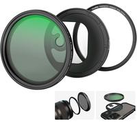Kit De Filtre Nd Variable Magnétique 67Mm, Nd2-Nd32 (1-5 Arrêts) Filtre Vnd Avec Anneau De Filtre À Mount M, Anneau De Filtre Fileté Pour Camera/Téléphone, Verre Optique Hd No X Cross - 4724[Z2690]