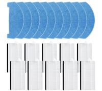 Kit de filtre pour aspirateur robot ILIFE V3x avec 10 filtres et 10 serpillères, conçu pour capturer la poussière et fournir un nettoyage complet du sol