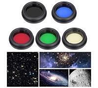 Kit de Filtre pour lentille oculaire de télescope, lentilles optiques en Alliage d'aluminium Professionnelles Ensemble de filtres de Couleur Accessoires de télescope pour télescope