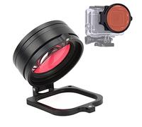 Kit de Filtre pour Objectif Macro 16X, Ensemble de Filtres Violet Rouge 58mm HD pour Caméra de Sport, Filtre de Plongée étanche, Filtres D'objectif de Caméra de Mouvement de Plongée sous-Marine, pour