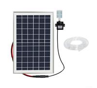 Kit de filtre solaire de bassin 10 W avec pompe de jardin, filtre arrière propre pour petits bassins, fonction eau, cascade