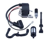 Kit de Filtre Tuyau mazout Bobine d'allumage adapté for 017 018 MS170 MS180 MS 180 170, pièces Rechange for tronçonneuse, Outils Jardin
