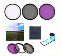 Kit de filtre UV CPL FLD pour Sony A6500,A6400,A6300,A6100,A6000,A5100,A5000,40.5mm,49mm,52mm,55mm,58mm,62mm,67mm,72mm,77mm caméra de surveillance, - Type ¿49mm