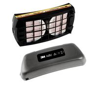 Kit de filtres à gaz 3M Adflo A1B1E1 avec batterie lithium-ion haute capacité #837301 x1 morceau