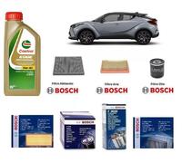 Kit De Filtres Bosch + Huile Pour Toyota C-HR X1 1.8 Hybride 90 Kw 122 Hp