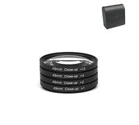 Kit de filtres Close-Up 49 mm + 1+2 +4 +10 Lentille macro Close Up 49 mm