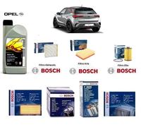Kit De Filtres De Maintenance Bosch + Huile Pour Opel Mokka 1.4 103 Kw 140 Cv