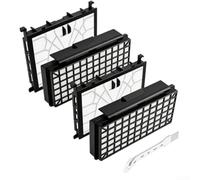 Kit de filtres de rechange compatibles avec Siemens Q5.0 pour aspirateur Extreme Silence Power VSQ5X1230, y compris 2 filtres HEPA et 2 filtres moteur avec brosse de nettoyage pour une efficacité