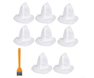 Kit de filtres de rechange pour aspirateur à main sans fil BlackDecker Dustbuster AdvancedClean, comprend 8 filtres et 1 brosse, compatible avec les modèles CHV1410L CHV1410 CHV9610 CHV1210 CHV1510