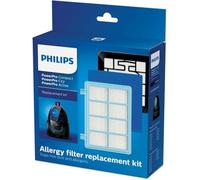 Kit de filtres de rechange pour aspirateur Philips PowerPro Compact & Active Floor - FC8010/02 - Bleu/Blanc